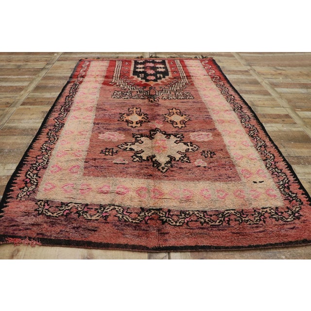 Textile Vintage Berber Moroccan Rug - 05'10 X 08'08 For Sale - Image 7 of 9
