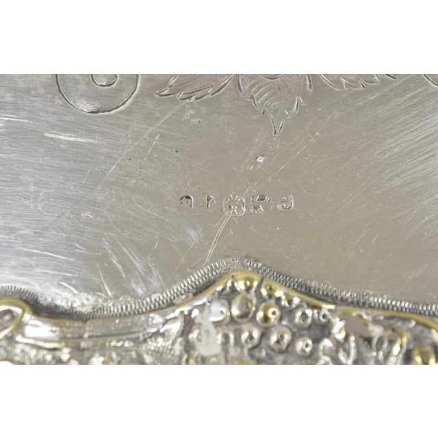 Mid 19th Century French Renaissance Bacchanal Scene Silver Plated Bacchus Figural Salver Tray For Sale - Image 10 of 15