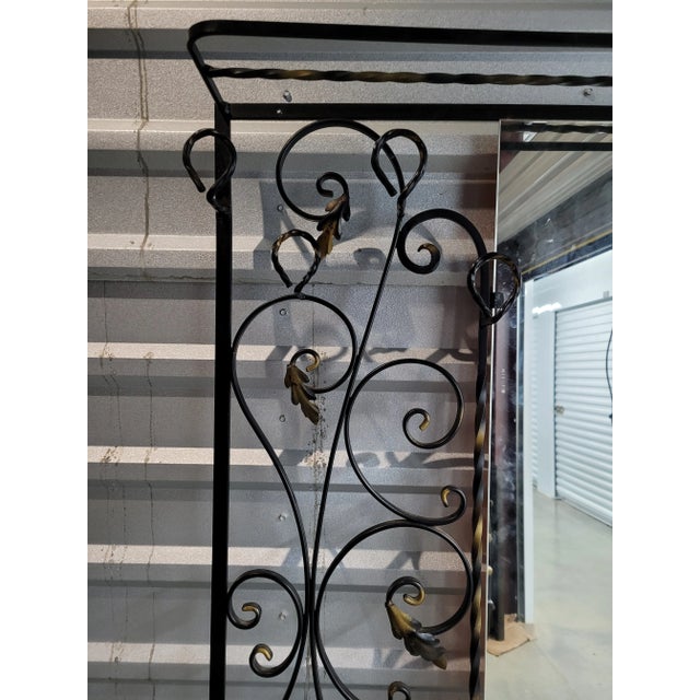 French Art-Deco Wrought Iron Coat Rack For Sale In New York - Image 6 of 8