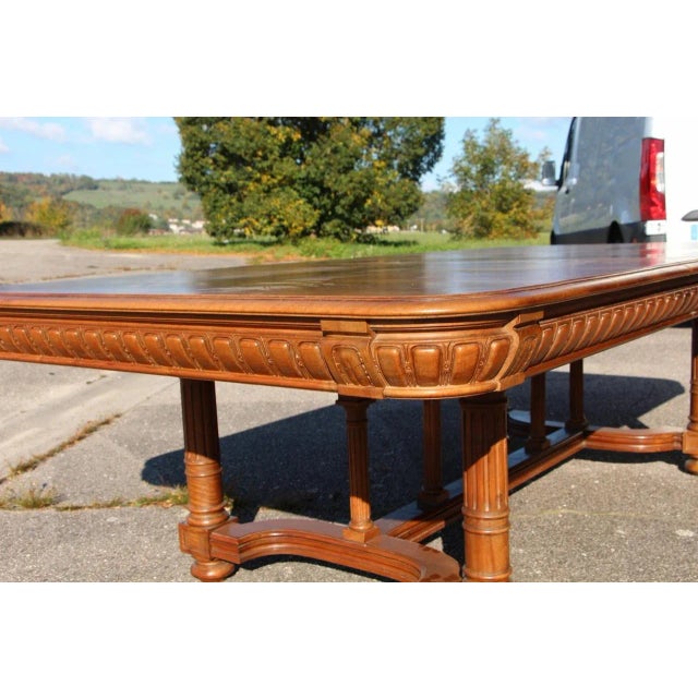 Large Walnut Extending Table, 19th Century For Sale - Image 3 of 8