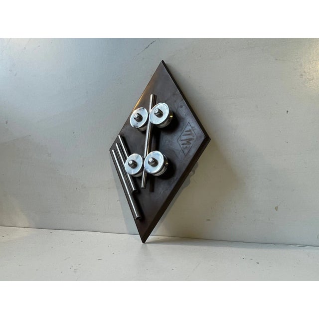 1930s Machine Age Desk Sculpture in Bronze & Steel, 1930s For Sale - Image 5 of 5