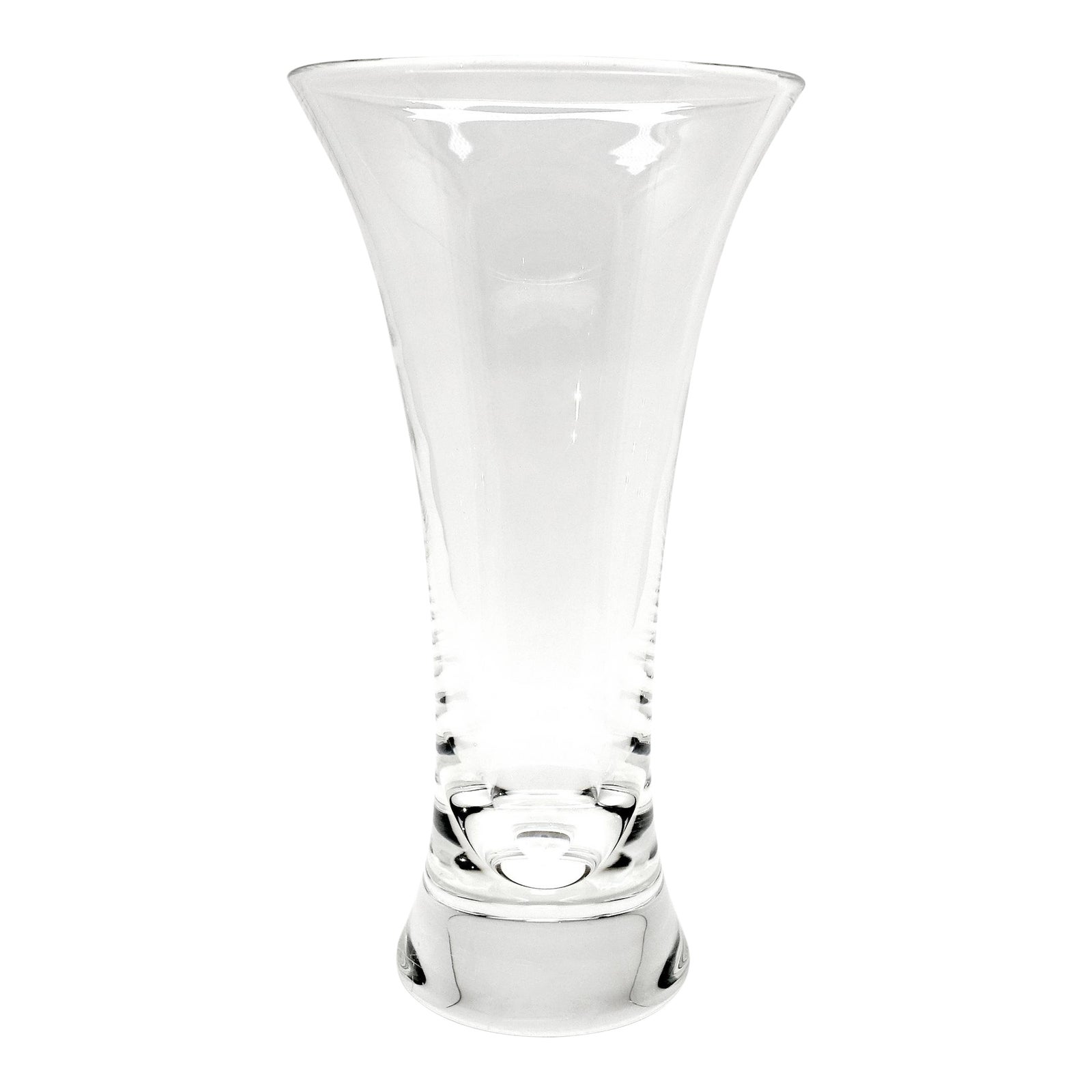 1970s Vintage Steuben Beaker Crystal Glass Vase Chairish