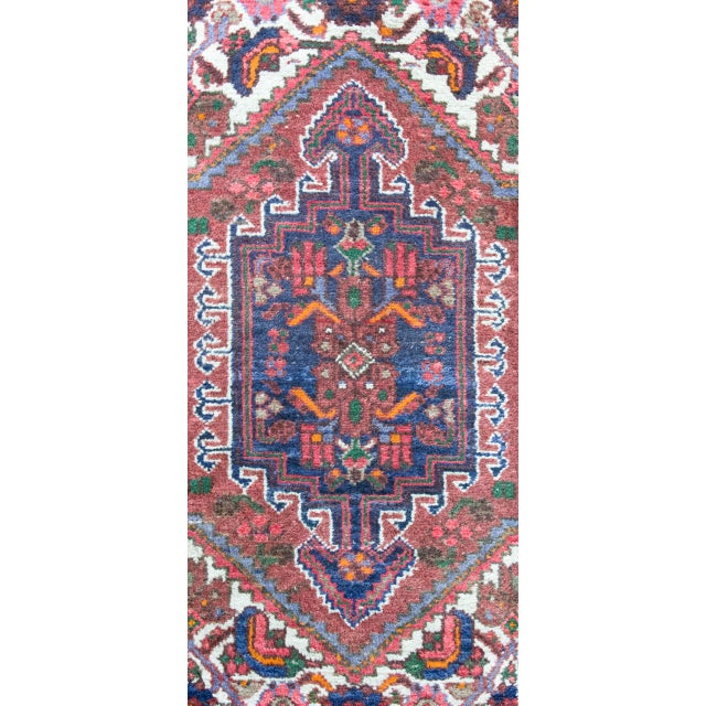 Early 20th Century Persian Mazlaghan Rug For Sale - Image 9 of 15