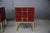 Extraordinary Pair of Red Cartier Murano Glass Bedside Tables, Made in Italy These Red Cartier glass bedside tables are a...