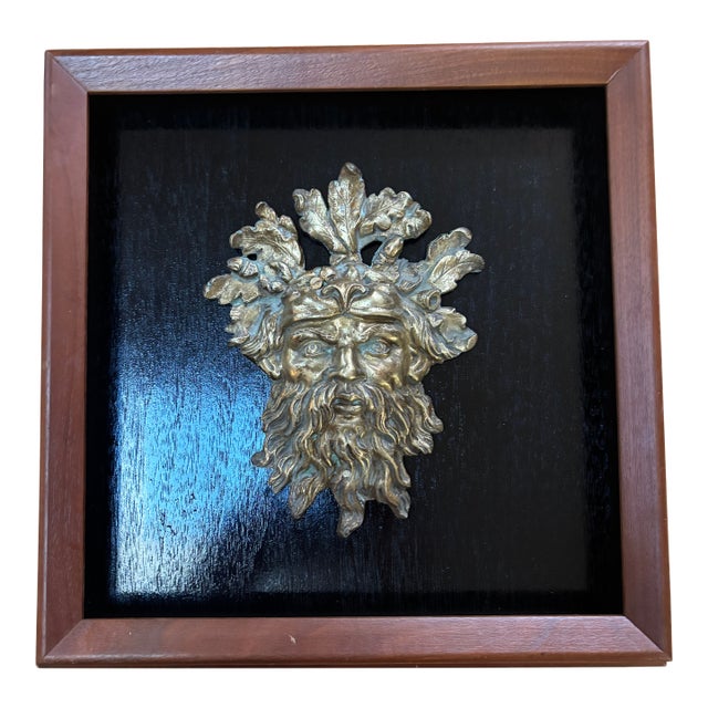 Bronze Mount in Shadow Box Frame, 19th Century For Sale