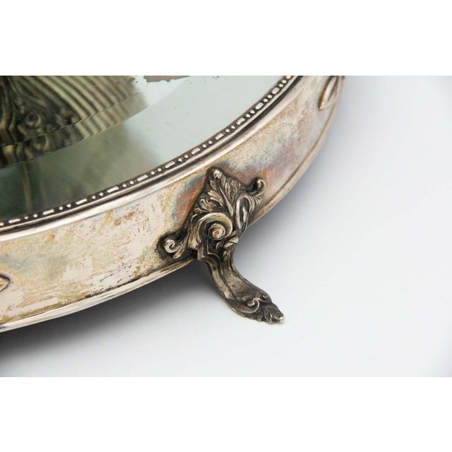 Silver Centerpiece with Floral Motifs For Sale - Image 3 of 4