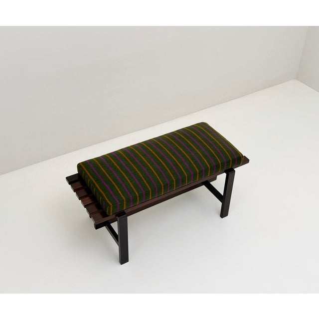 Vintage Upholstered Bench, 1960s, in Very Good conditions. Designed 1960 to 1969