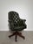 Chesterfield Director's Desk Chair in Green Leather For Sale - Image 10 of 10