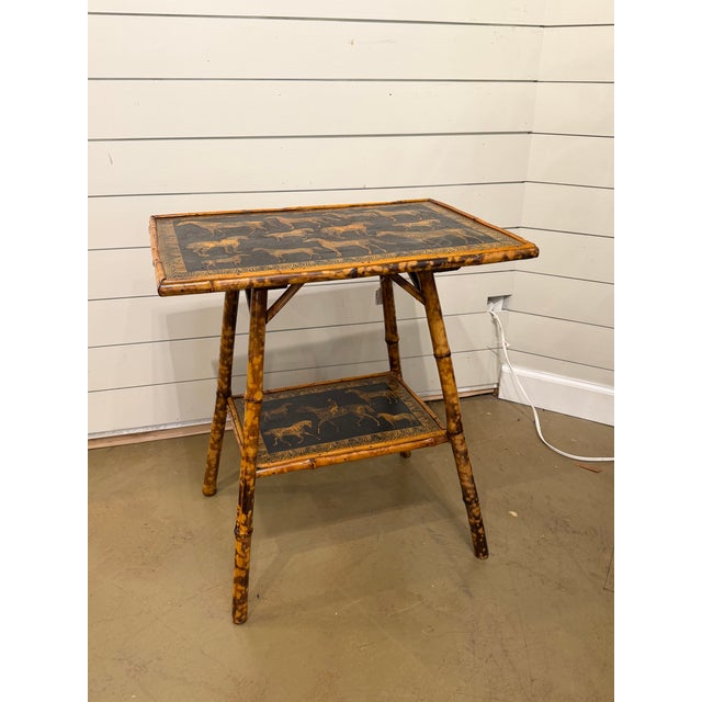 Wood 19th Century English Decoupage Side Table For Sale - Image 7 of 9