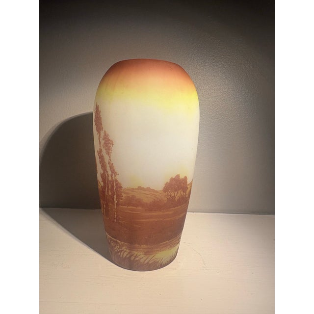 Cinnamon 1920s Art Nouveau D’Argental Vase For Sale - Image 8 of 8