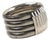 Space Age Machine Age Massive Silvered Metal Bracelet Bangle For Sale