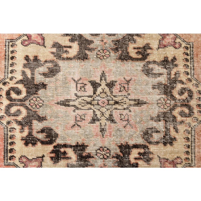 Vintage Cotton and Wool Rug For Sale - Image 5 of 11