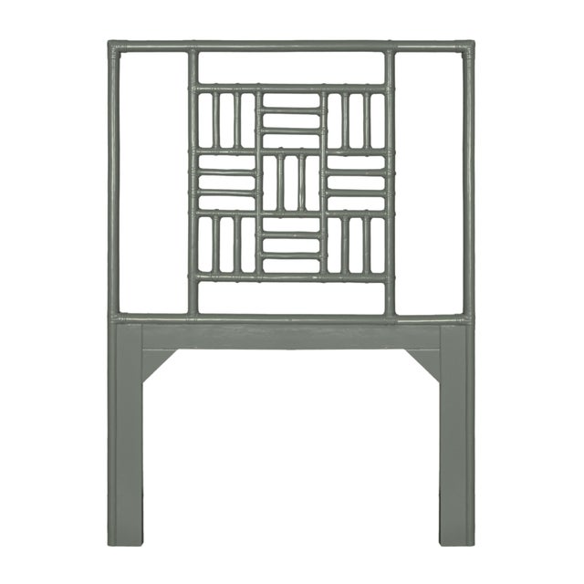 Not Yet Made - Made To Order Finn Platform Bed Twin Extra Long - Evergreen For Sale - Image 5 of 12