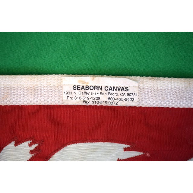 Traditional Palm Beach Sail and Squadron Yacht Club Burgee For Sale - Image 3 of 3