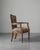 Vintage Hungarian Armchair with Chevron Pattern Fabric For Sale - Image 3 of 6