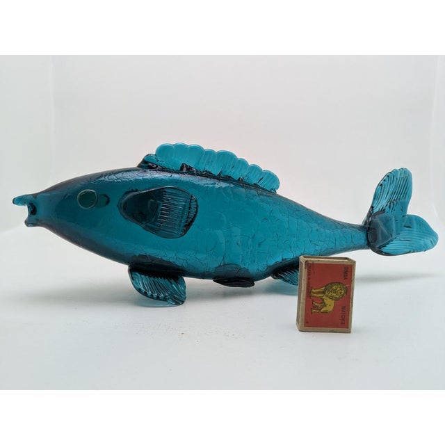 1960s Large Mid-Century Modern Murano Glass Fish from Made Murano Glass, 1960s For Sale - Image 5 of 7