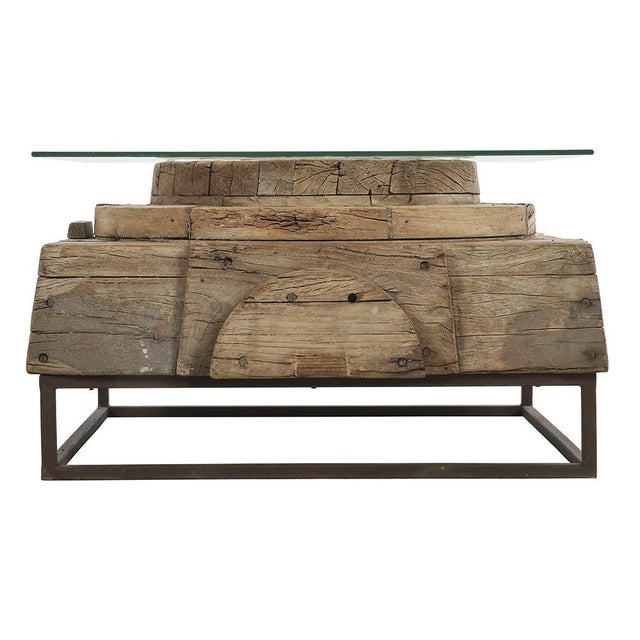 Industrial Industrial Coffee Table, 1920s For Sale - Image 3 of 6