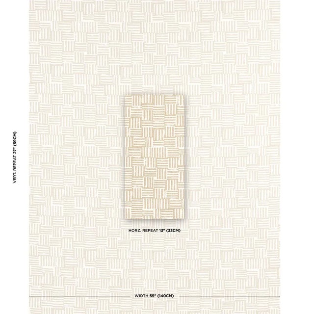 This patchwork pattern is reminiscent of Caroline Hurley’s stitched paintings and pairs well with our block-printed...