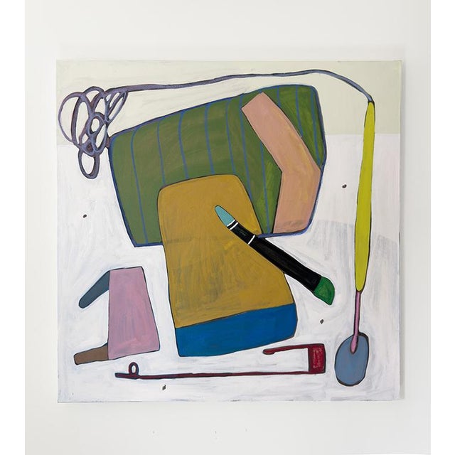 Contemporary Banana, Original Abstract Painting by Rebekah Andrade For Sale - Image 3 of 7
