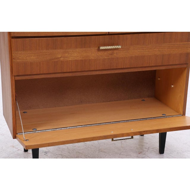 Vintage Walnut Shoe Cabinet, 1960s For Sale - Image 8 of 14