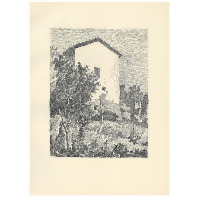 Giorgio Morandi, Landscape, House in Grizzana, 1957 For Sale - Image 7 of 7
