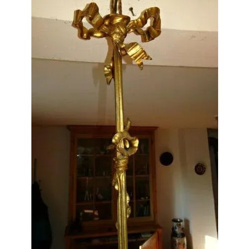 Baccarat Circa 1870 French Napoleon III Crystal & Gilt Bronze Lantern/ Plafonnier Unsigned Baccarat For Sale - Image 4 of 10