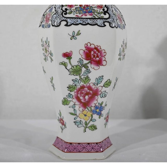 Chinese Hexagonal Vases in Earthenware For Sale - Image 12 of 18