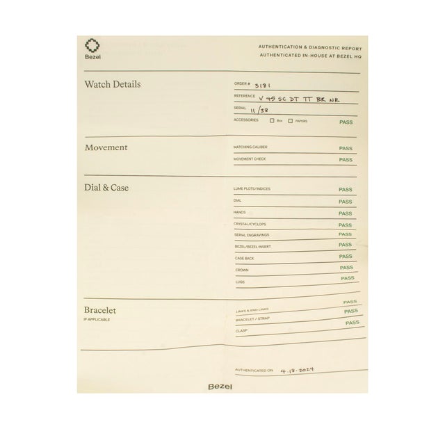 Franck Muller Vanguard Harimao 45mm V45 Sc Dt Tt Br Nr Tiger Titanium Watch For Sale - Image 10 of 10