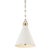 Hudson Valley Lighting Mark D. Sikes Plaster No.1 1-Light Small Pendant in Aged Brass, 10" For Sale