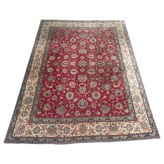 Large Vintage Tabriz Rug For Sale