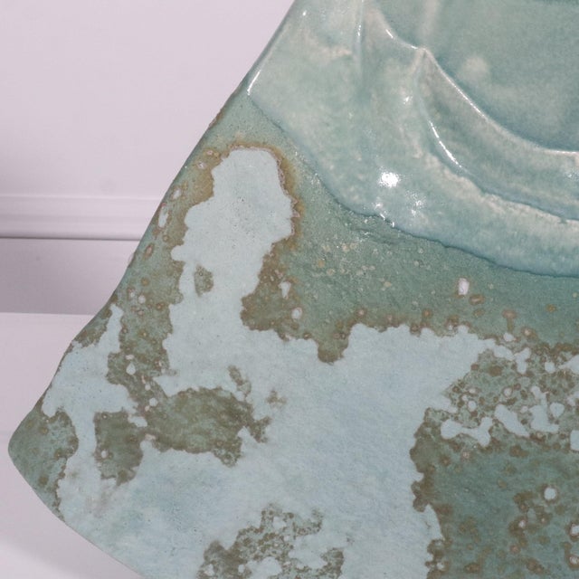 Mid-Century Modern Tony Evans Sculptural Raku Pottery Vase - 80's For Sale - Image 3 of 12