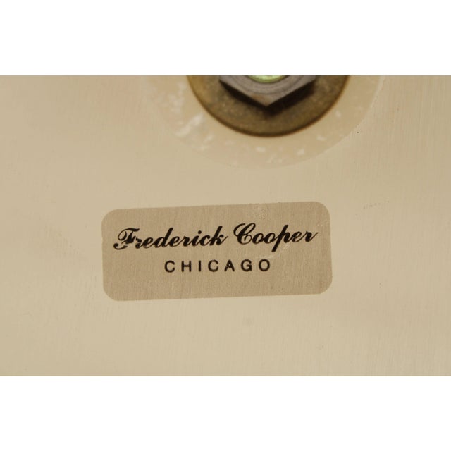 1990s Frederick Cooper Art Deco Style Lucite Brass Table Lamp For Sale - Image 10 of 13