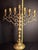 Up for offer is an impressive, museum-quality 19th-century solid brass 7-branch synagogue menorah (Menorat HaKodesh),...