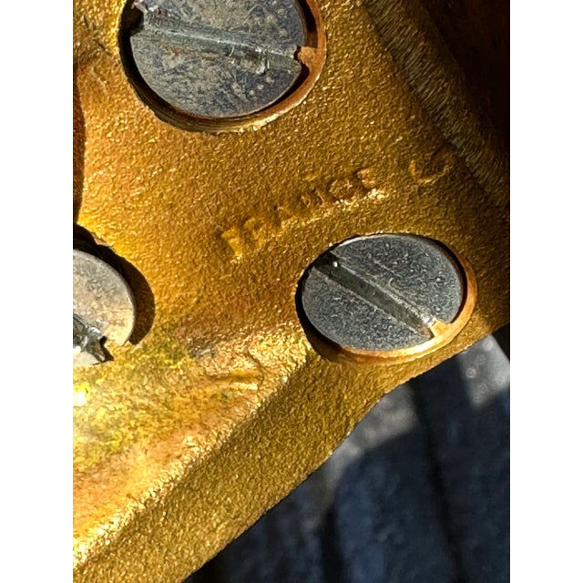 Pair of Maison Charles Gilded Bronze French Floor Lamps For Sale - Image 9 of 11