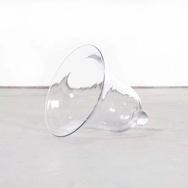 1920s 19th Century French Mouth Blown Glass Cloche For Sale - Image 5 of 11