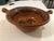 Wonderful large vintage Mestizo hand thrown Mexican pottery bowl with handles. Beautiful design. Marked on bottom as...