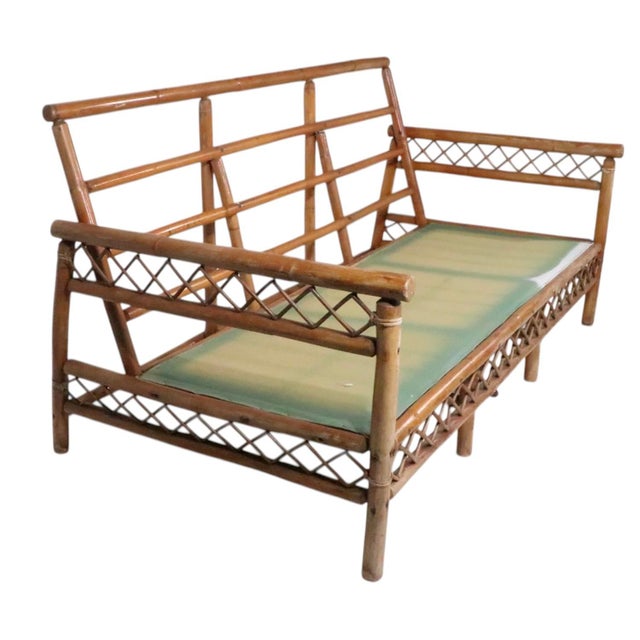 Mid-Century Modern Mid 20th Century Bamboo Sofa For Sale - Image 3 of 11