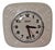 Vintage German Senator Wall Clock with White Ceramic Case by Junghans, 1970s For Sale