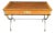 Refined Neoclassical French Empire Desk With Leather Top and Sculptural X Base For Sale