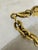 Brass Vintage Accessocraft n.y.c. Gold Tone Lorgnette Magnifier Pendant Necklace For Sale - Image 8 of 14