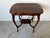 Antique Mahogany Two-Tier Serpentine Accent Table For Sale - Image 10 of 13