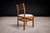 Set of 8 Chairs in Caviuna Wood & Linen, Alexandre Rapoport, 1960s For Sale - Image 4 of 13