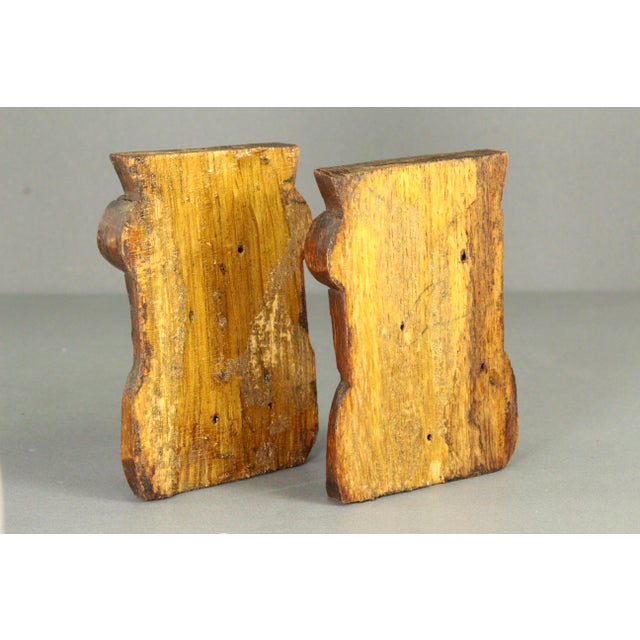 Wood Antique Carved Oak Small Panels Male Portraits Busts, English For Sale - Image 7 of 18