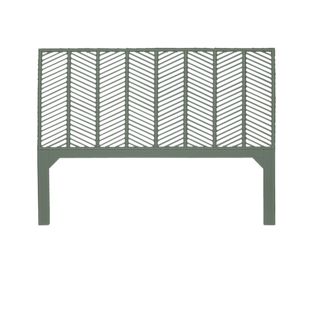 Not Yet Made - Made To Order Liam Platform Bed King - Evergreen For Sale - Image 5 of 12