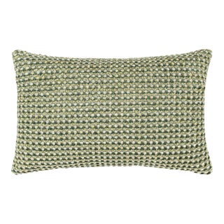 The House Of Scalamandré Heatherton Lumbar Pillow In Moss For Sale