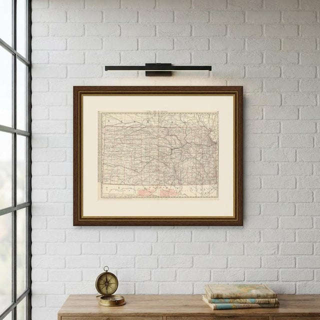 Antique Map of Kansas The Sunflower State by Ran McNally, 1899 For Sale - Image 10 of 12