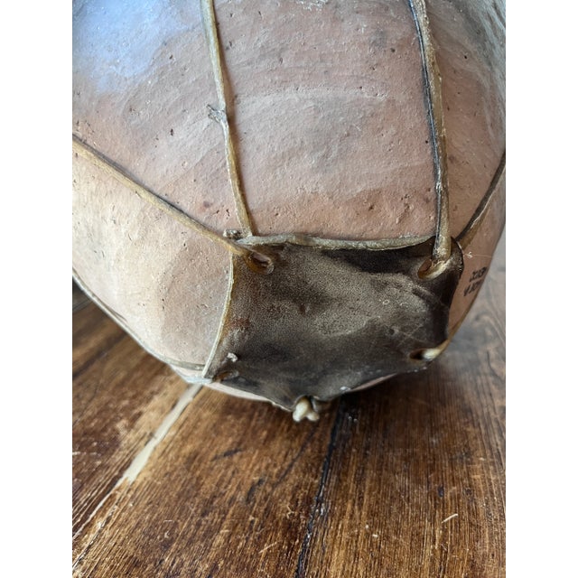 Vintage Tarahumara Raramuri Handmade Pottery 9.5" Height With Rawhide For Sale - Image 11 of 12