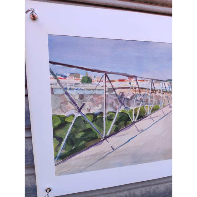 Watercolor by Michel Roubille, 1981. Nephew of the renowned Auguste Jean-Baptiste Roubille, he inherited his uncle's...