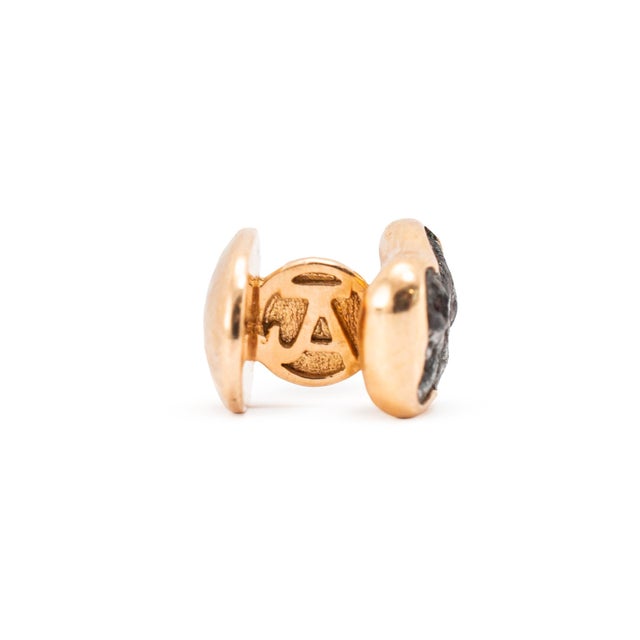 Men’s Jorge Adeler 18k Rose Gold Meteorite Nugget Cufflinks, A Pair For Sale In Houston - Image 6 of 8