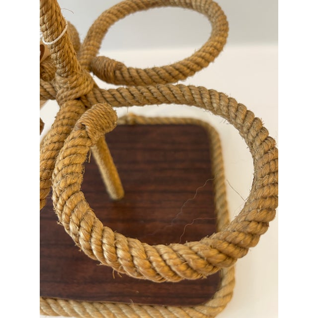 Adrien Audoux & Frida Minet, 1960s Rope Bottle Holder For Sale In West Palm - Image 6 of 12